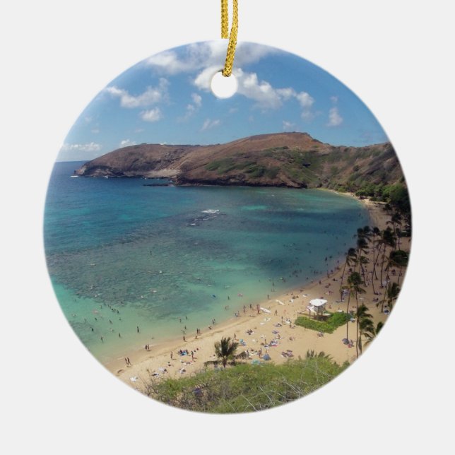 Adorno De Cerámica Hawaii Hanauma Bay Oahu (Frente)