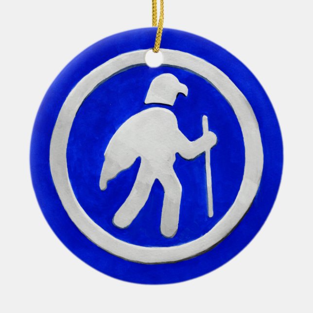 Adorno De Cerámica Hawk Trail Marker (Frente)