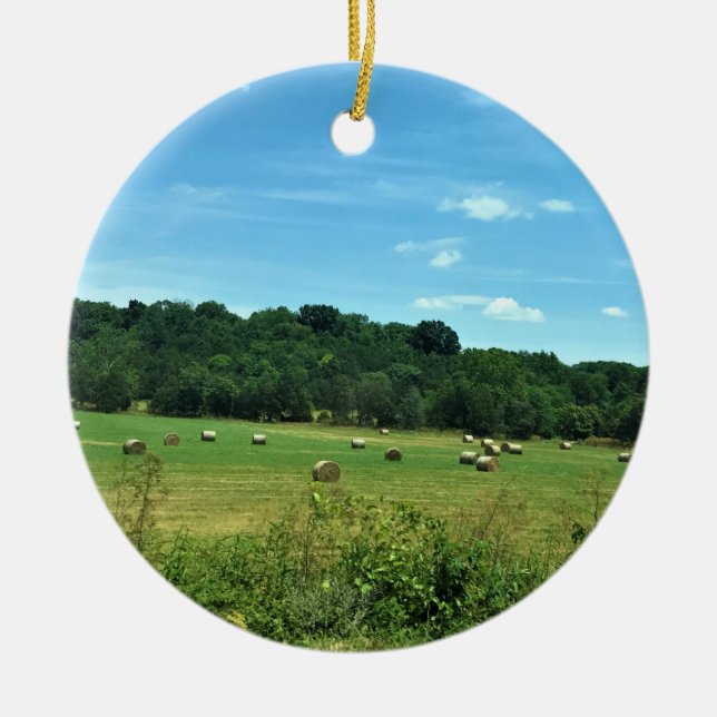 Adorno De Cerámica Hay Bales, Wytheville, Virginia (Frente)
