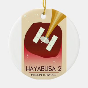 Adorno De Cerámica Hayabusa 2 Mission Space Art