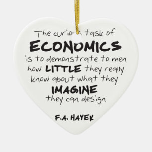 Adorno De Cerámica Hayek - la tarea curiosa de la economía