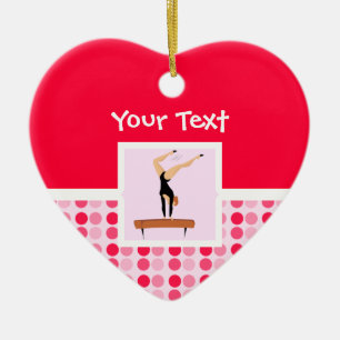 Adorno De Cerámica Haz de balanza lindo de la gimnasia