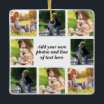 Adorno De Cerámica Haz tu propio collage de fotos y texto<br><div class="desc">Haz tu propio collage de fotos y texto</div>