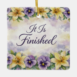 Adorno De Cerámica He Is Risen Easter Ornament