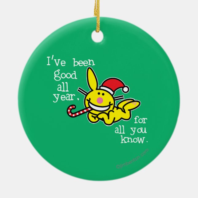 Adorno De Cerámica He sido bueno todo el año (Atrás)