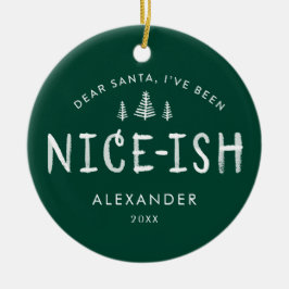 Adorno De Cerámica He sido Navidades de niños de Niza.