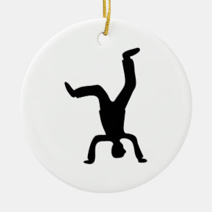 Adorno De Cerámica Headstand