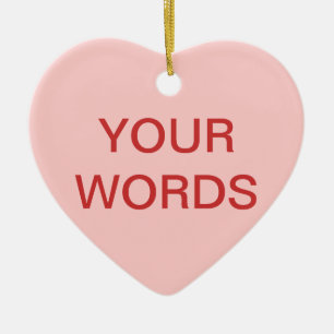 Adorno De Cerámica Heart Candy - Create your own sentiment