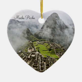 Adorno De Cerámica Heart Machu Picchu Ornament