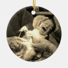 Adorno De Cerámica Heartwarming hospital newborn photo Christmas tree