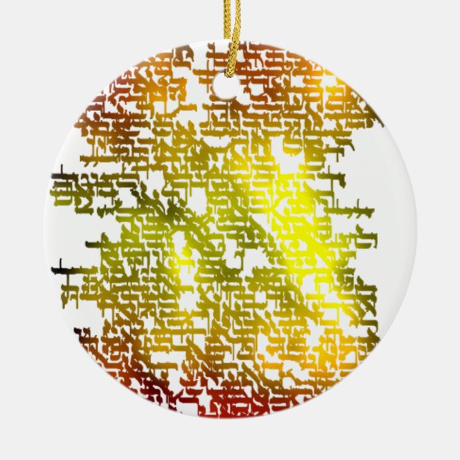 Adorno De Cerámica Hebreo (Frente)