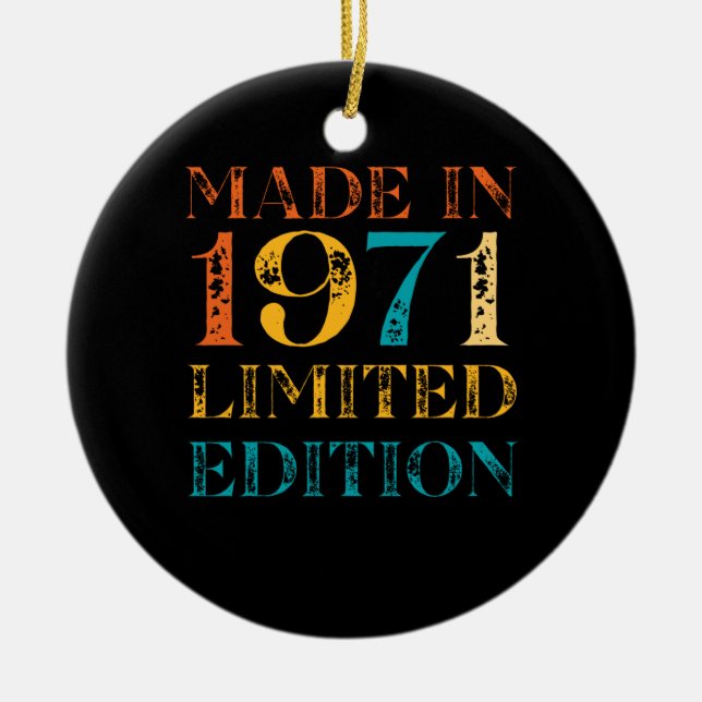 Adorno De Cerámica Hecho En 1971 (Frente)