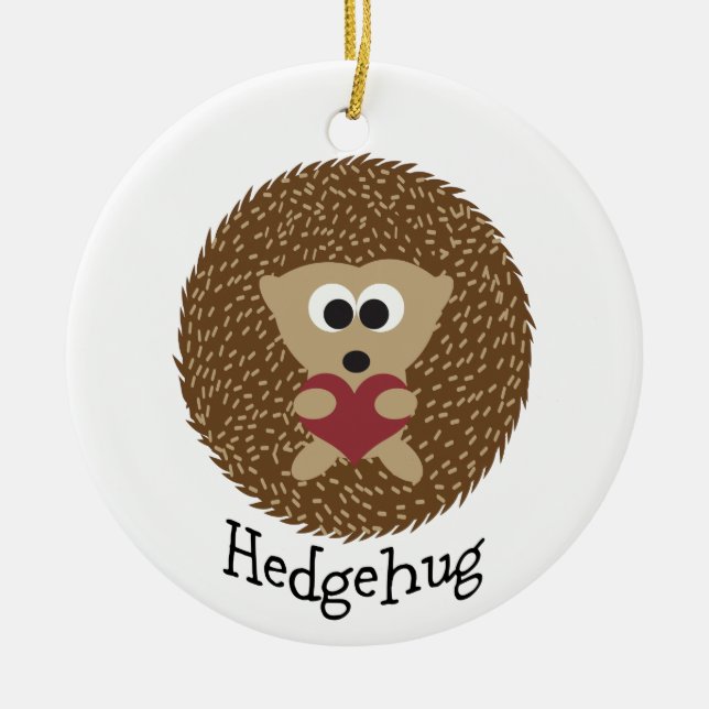 Adorno De Cerámica Hedgehug Hedgehog (Frente)
