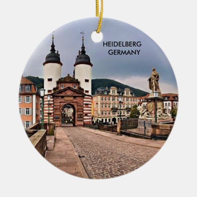 ADORNO DE CERÁMICA HEIDELBERG ALEMANIA (Frente)
