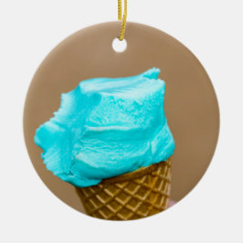 Adorno De Cerámica Helado con macro de gofre