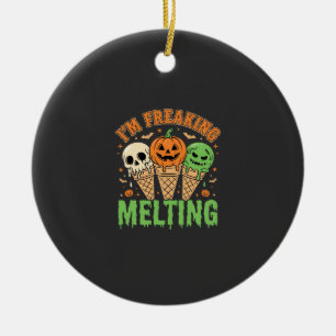 Adorno De Cerámica Helado derritiéndose de Halloween