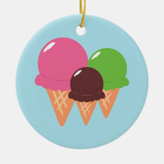 Adorno De Cerámica Helados de Crema