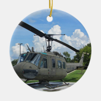 Adorno De Cerámica Helicóptero de los militares de Vietnam Uh-1 Huey