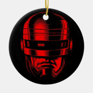 Adorno De Cerámica Helmet Robot Cop