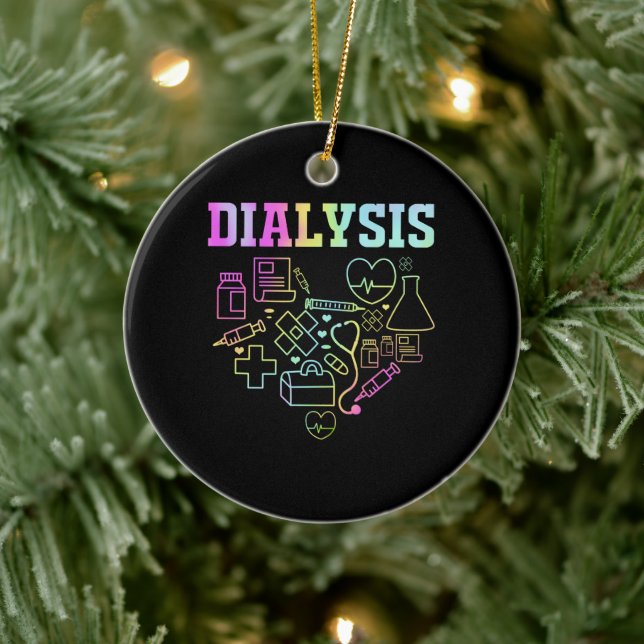 Adorno De Cerámica Hemodiálisis Tecnológico Nefrología diálisis Técni (Árbol)