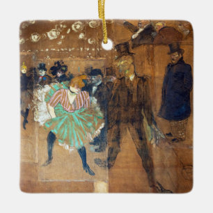 Adorno De Cerámica Henri de Toulouse-Lautrec - Baile en el Rouge
