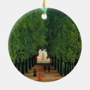 Adorno De Cerámica Henri Rousseau, Avenida en el parque en Saint Clou