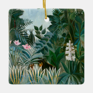 Adorno De Cerámica Henri Rousseau - La selva ecuatorial