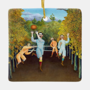Adorno De Cerámica Henri Rousseau - Los jugadores de fútbol