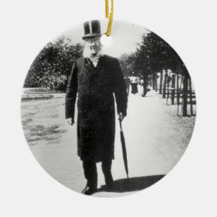 Adorno De Cerámica Henrik Ibsen (1828-1906) en Oslo, 1896 (foto de