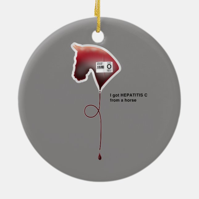 Adorno De Cerámica Hepatitis C (Atrás)