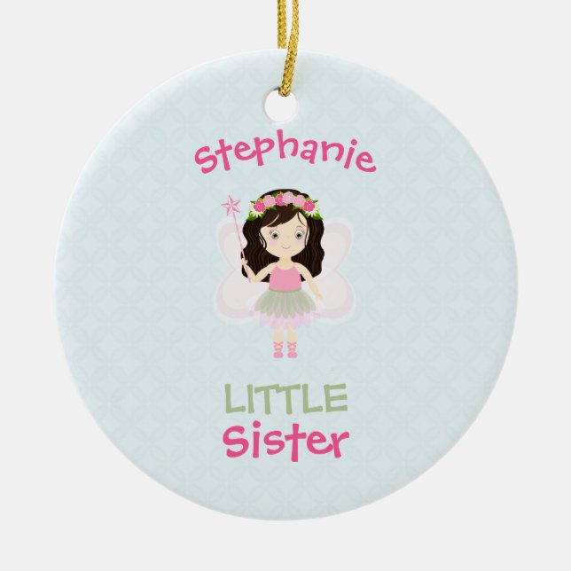 Adorno De Cerámica Hermana pequeña Princesa de Woodland (Frente)