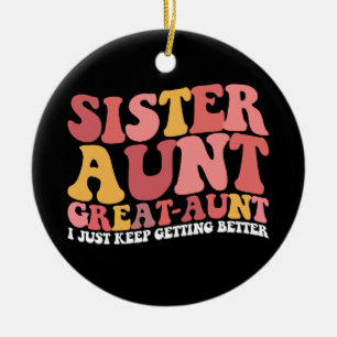 Adorno De Cerámica Hermana tía Gran Tía, Sigo Mejorando