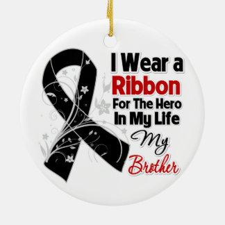 Adorno De Cerámica Hermano héroe en mi vida cáncer de piel