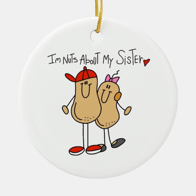 Adorno De Cerámica Hermanos Nutridos Sobre Mi Hermana (Frente)