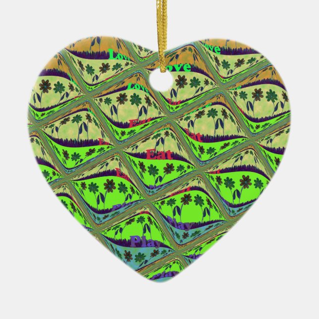 Adorno De Cerámica Hermosa Belleza Floral en Jardín Ecléctico (Frente)