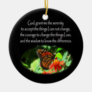 ADORNO DE CERÁMICA HERMOSA FOTOGRAFÍA SERENITY PRAYER DISEÑO