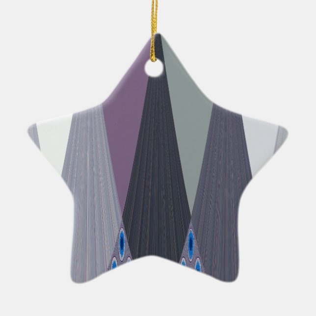 Adorno De Cerámica Hermosa impresión de arte de diseño de Chevron (Frente)