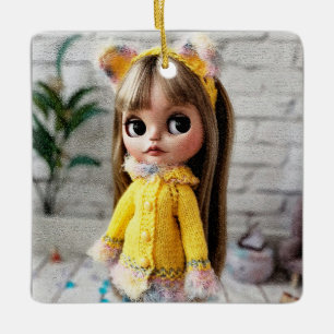 Adorno De Cerámica Hermosa muñeca Blythe ojos grandes moda elegante d