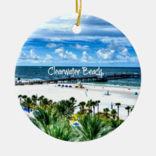 Adorno De Cerámica Hermosa playa de Clearwater Beach, Florida