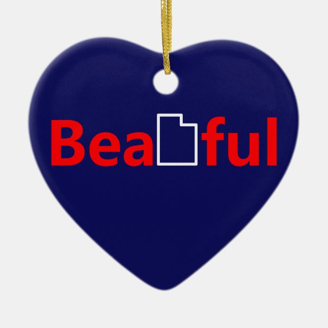 Adorno De Cerámica Hermosa Utah (Frente)