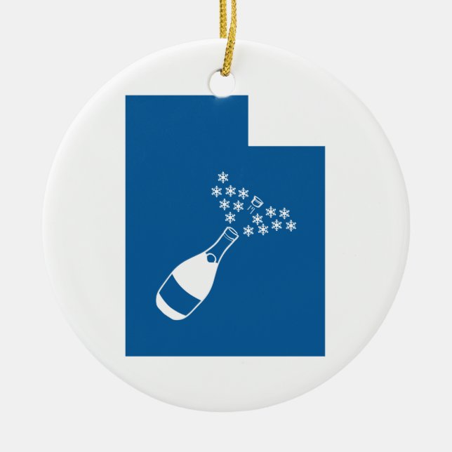 Adorno De Cerámica Hermosa Utah (Frente)