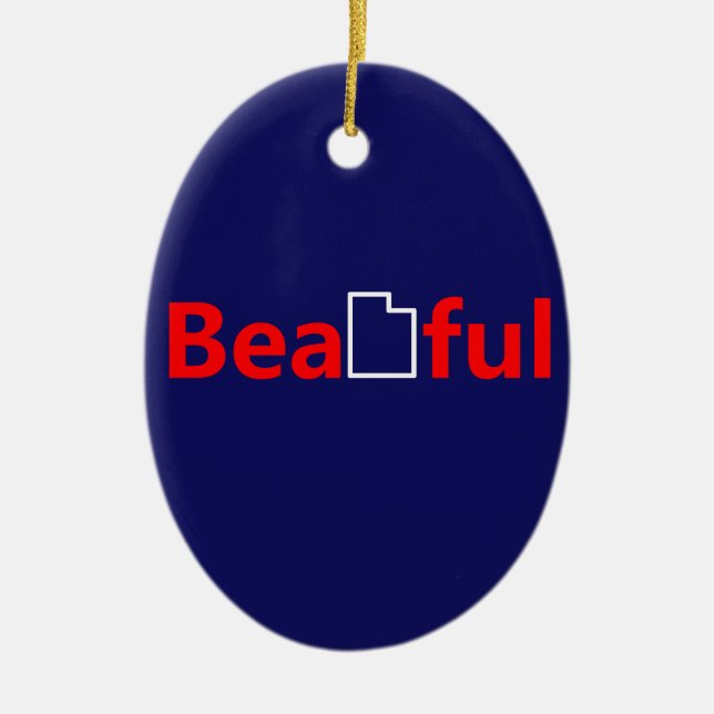 Adorno De Cerámica Hermosa Utah (Frente)