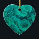 Adorno De Cerámica Hermosas flores verde azuladas de rosas verdes ver<br><div class="desc">Elegancia Verde azulada Delicada: Un ramo de rosas verde azulados encantadores que capturan la serenidad y la gracia. Perfectamente diseñado para un toque de sofisticación en cualquier entorno.</div>