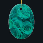Adorno De Cerámica Hermosas flores verde azuladas de rosas verdes ver<br><div class="desc">Elegancia Verde azulada Delicada: Un ramo de rosas verde azulados encantadores que capturan la serenidad y la gracia. Perfectamente diseñado para un toque de sofisticación en cualquier entorno.</div>