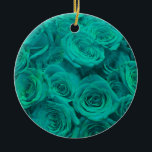 Adorno De Cerámica Hermosas flores verde azuladas de rosas verdes ver<br><div class="desc">Elegancia Verde azulada Delicada: Un ramo de rosas verde azulados encantadores que capturan la serenidad y la gracia. Perfectamente diseñado para un toque de sofisticación en cualquier entorno.</div>