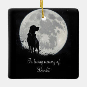 Adorno De Cerámica Hermoso nombre personalizado en homenaje al perro