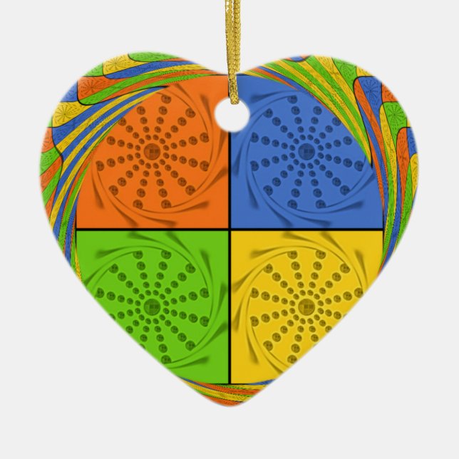 Adorno De Cerámica Hermoso patrón egipcio audaz: un diseño deslumbran (Frente)