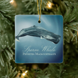 Adorno De Cerámica Hermosos Navidades de ballena esperma