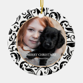 Adorno De Cerámica Hermosos Navidades de fotografías en blanco y negr