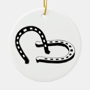 Adorno De Cerámica Herraduras